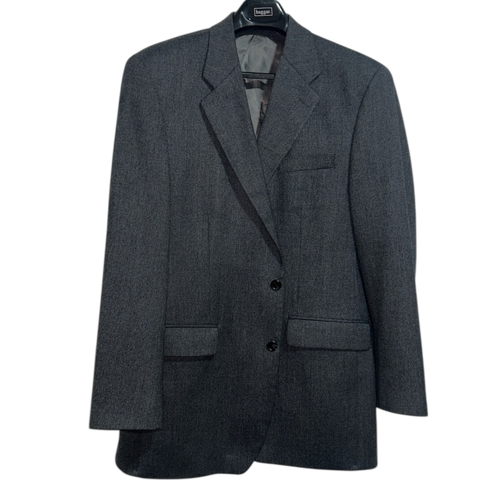 Lauren Ralph Lauren 42L Blazer Gray Lamb's Wool Sport Coat Jacket 2 Button